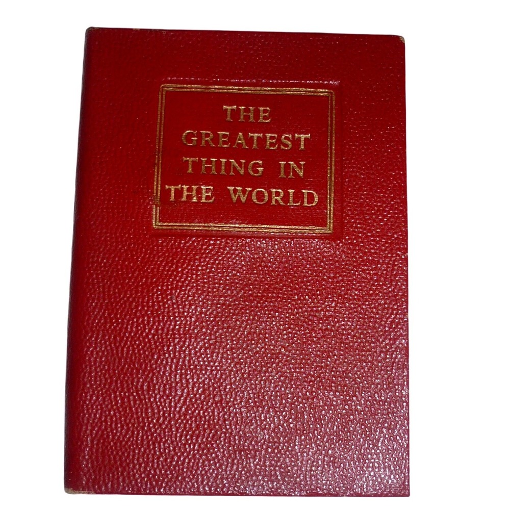 Vintage Collins Miniature Book Greatest Thing in the World Henry Drummond Red